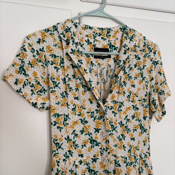 Urban Outfitters UO Yellow Floral Maxi Dress - Picture 3 of 5